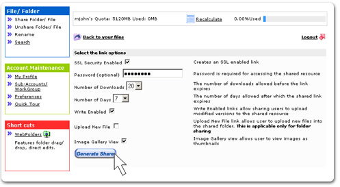 collaborate with online storage