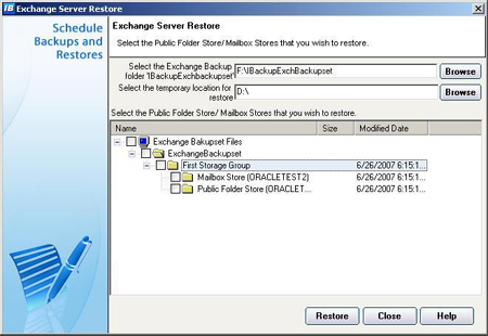 Exchange Server Restore