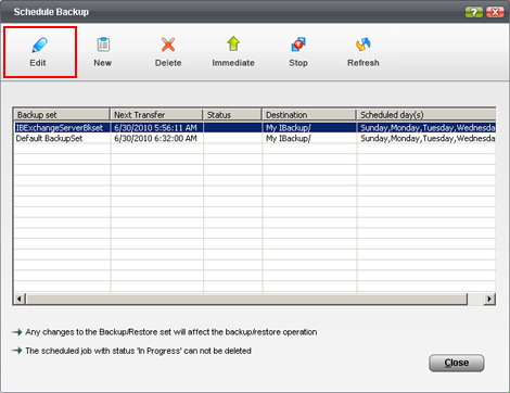 Exchange Server Backup