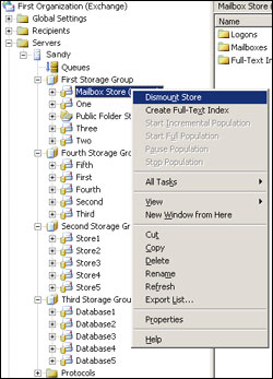 Exchange Server Restore