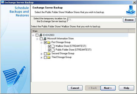 Exchange Server Backup