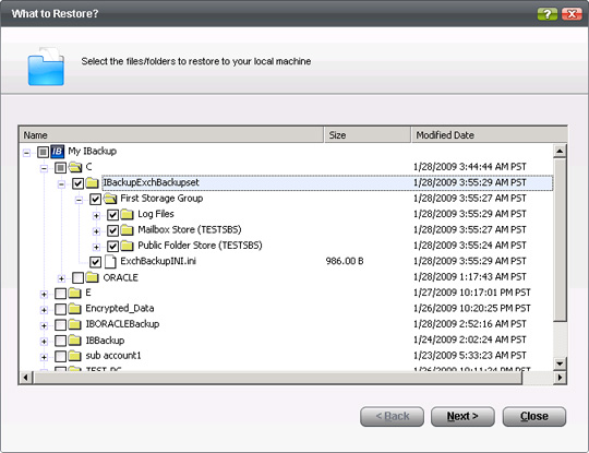 Exchange Server Restore