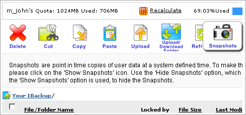 Snapshots