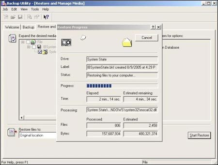 System state Backup