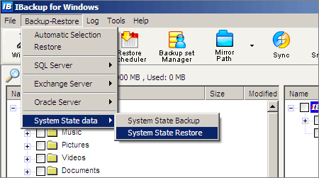 System State Restore