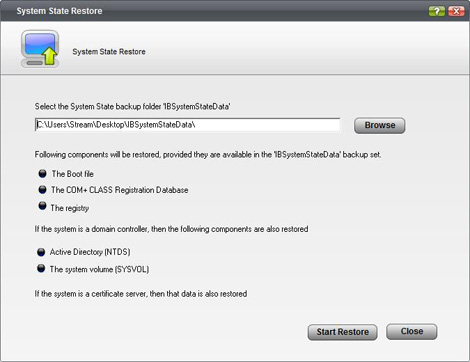 System State Restore