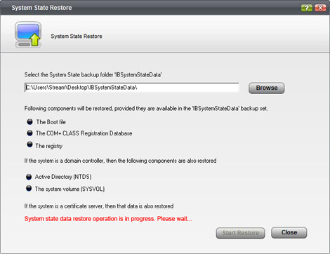 System State Restore