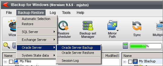 Oracle Server Backup