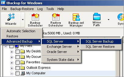 MS SQL Server backup