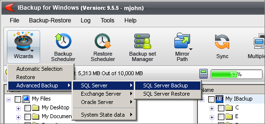 MS SQL Server backup