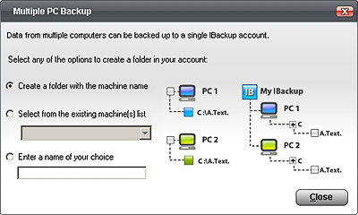 Online Computer Backup on Computer To Backup Data From Multiple Computers Into A Single Ibackup
