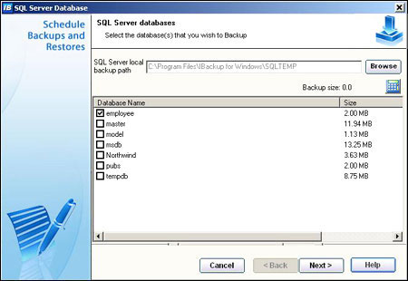 MS SQL Server backup