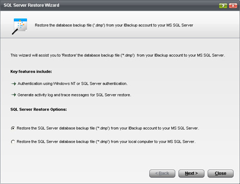 SQL Server Restore