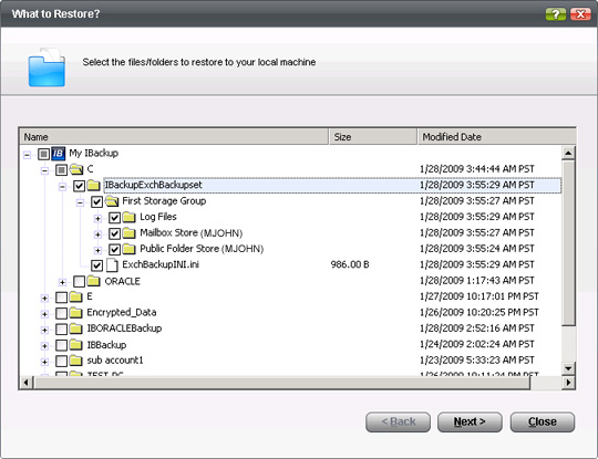 Exchange Server Restore