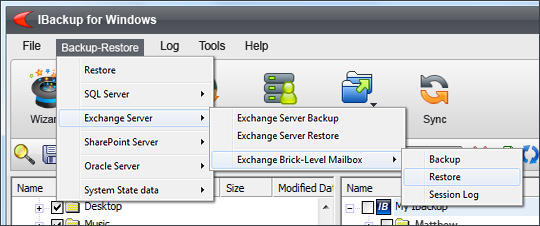 Brick-Level Mailbox Backup