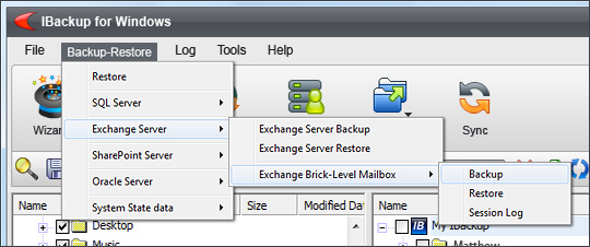 Brick-Level Mailbox Backup